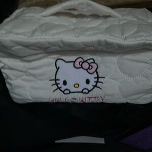 Hello Kitty Makeup Quilted Bag White